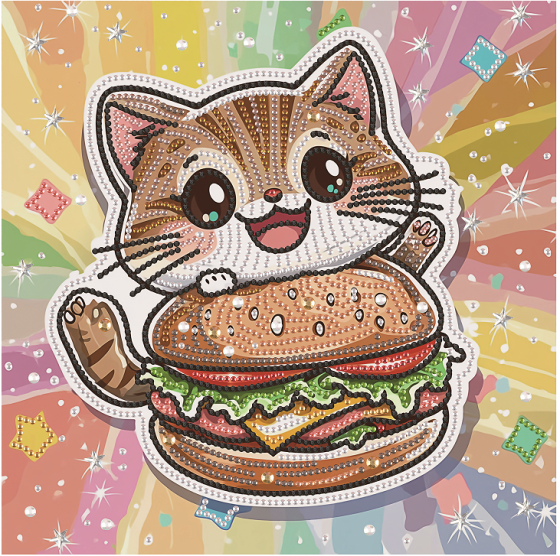 Котенок с гамбургером Киев