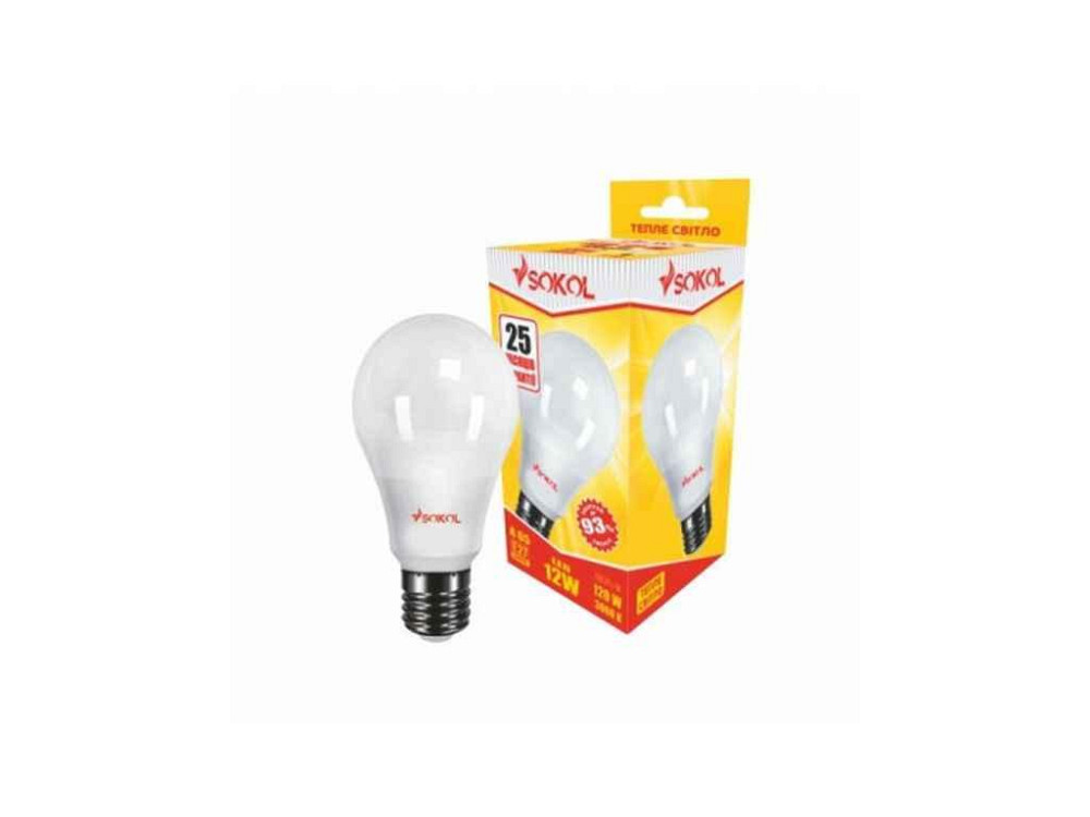 Лампа енерг.світлодіод. A60 LED 12W, 3000K (тепле світло) E27 ТМ 220 Київ - фото 1