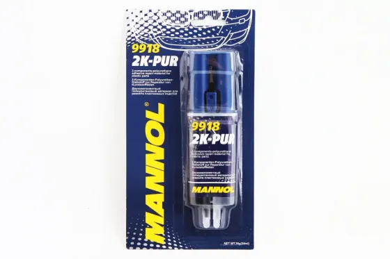 Клей эпоксидный  5мин в шприце Mannol полиуретановый 24мл/30г (2-комп.) Винница