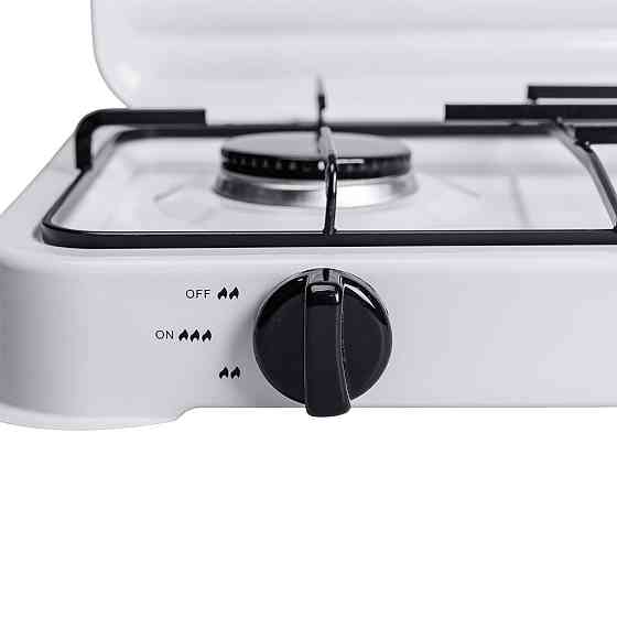 Настольная газовая плита на 2 конфорки мини газовая плита для баллонного газа Белая Sokany SK-6002 Киев