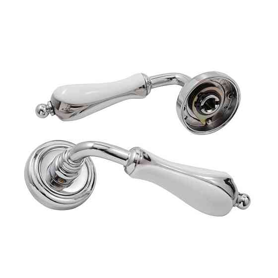 Ручка Fimet 198-266 F04 Anastasia хром/білий R ф/з Київ