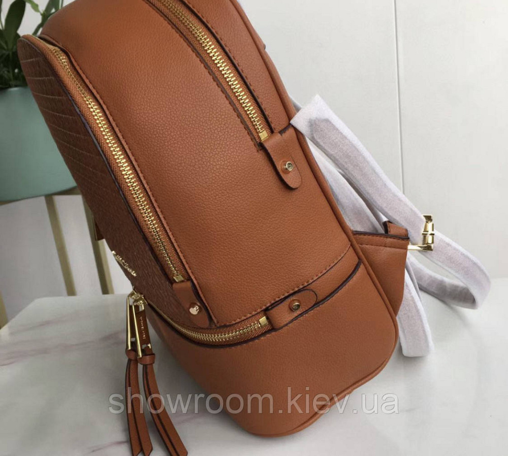 Женский рюкзак Michael Kors Rhea Zip G Brown Lux Киев - изображение 8