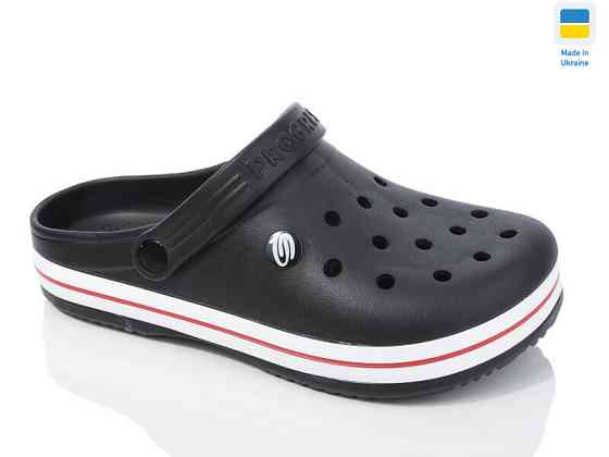 Крокси чоловічі сабо з великими дірками та підвищеною легкістю "Like Crocs" чорні Одеса