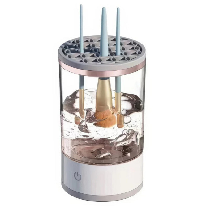 Очисник пензлів для макіяжу автоматичний 9516, білий Винница - изображение 1