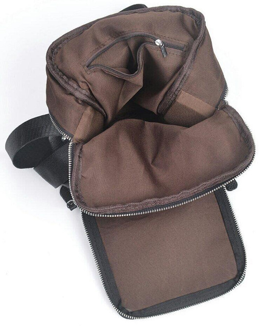 Сумка месенджер шкіряна Vintage 20247 Чорна Київ - фото 7