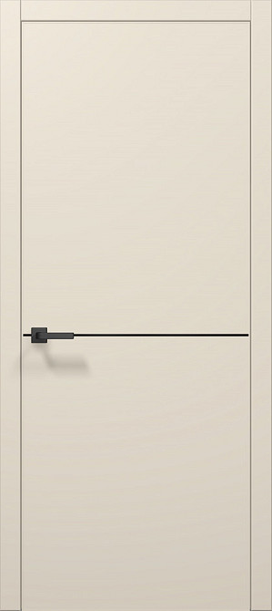 Двері екошпон, Полотно, серія PLATO (PL-21) . Кремовий мат. (МЧ) Київ - фото 1