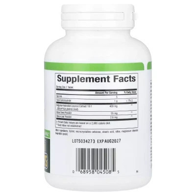 Травы Natural Factors Экстракт корня солодки деглицирризинированный, DGL, Deglyc (NFS-04508) Винница - изображение 2