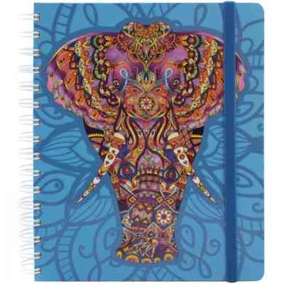 Блокнот Optima Sambala на резинке, 175х206 мм спираль, 150 листов клетка с полями (O20849-02) Винница