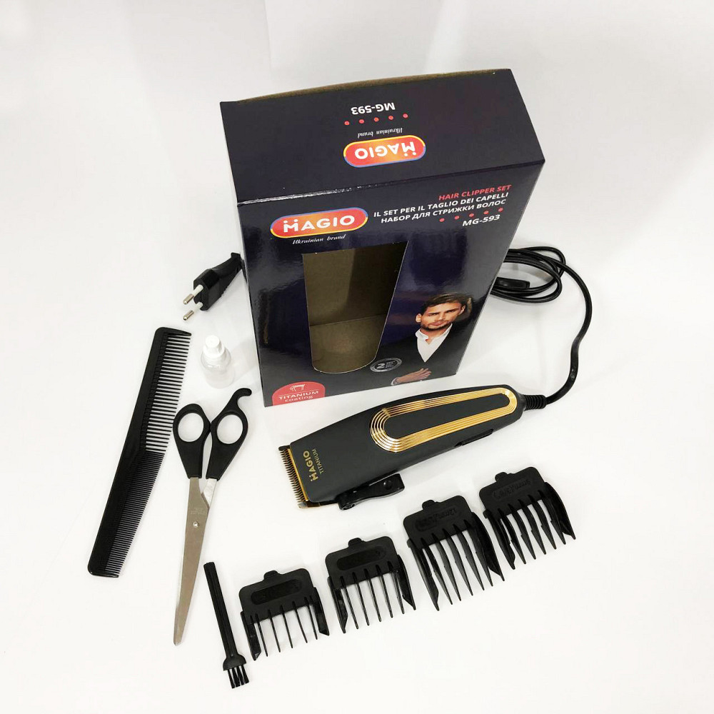 Машинка для стрижки від акумулятора MAGIO MG-593, Набір машинок для стрижки Електромашинка LI-71 Львів - фото 6