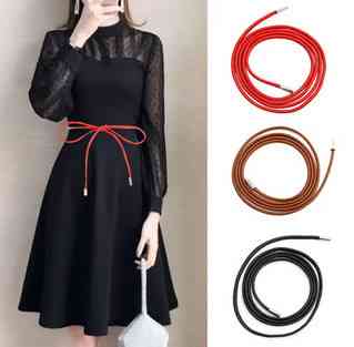 Пояс червоний тонкий жіночий Київ