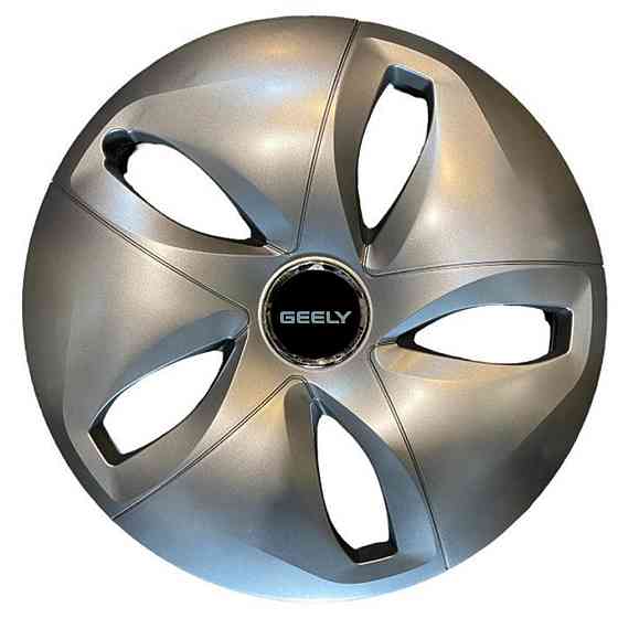 Автомобильные модельные колпаки R15 Geely 344 4шт, SJS, серебристые Киев
