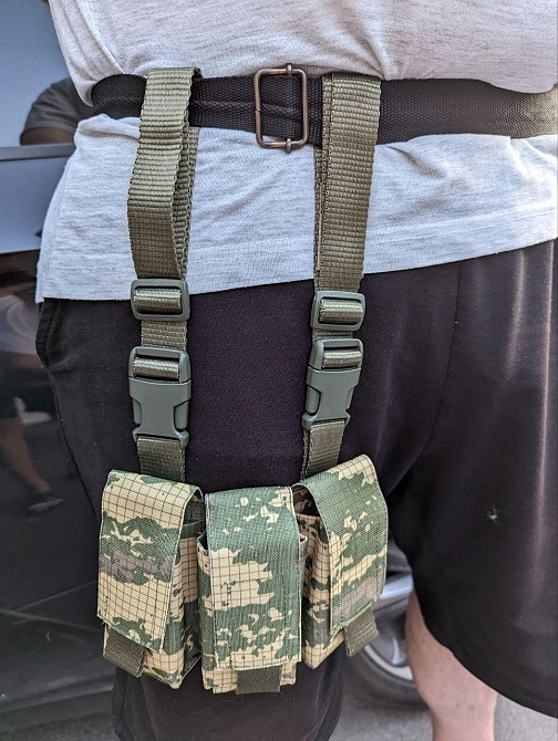 Підсумок ВОГ підгранатник на 3 гранати для РПС на стегно та пояс Кольори: Хижак, Олива (виробник) "K Днепр - изображение 3