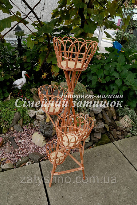 Подставка на цветы плетеная Киев - изображение 7