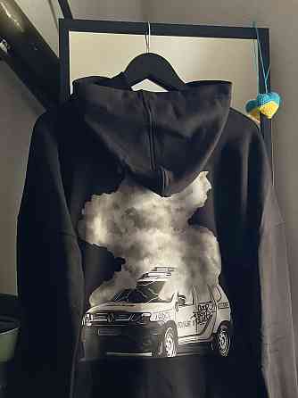 Чёрное худи унісекс - 