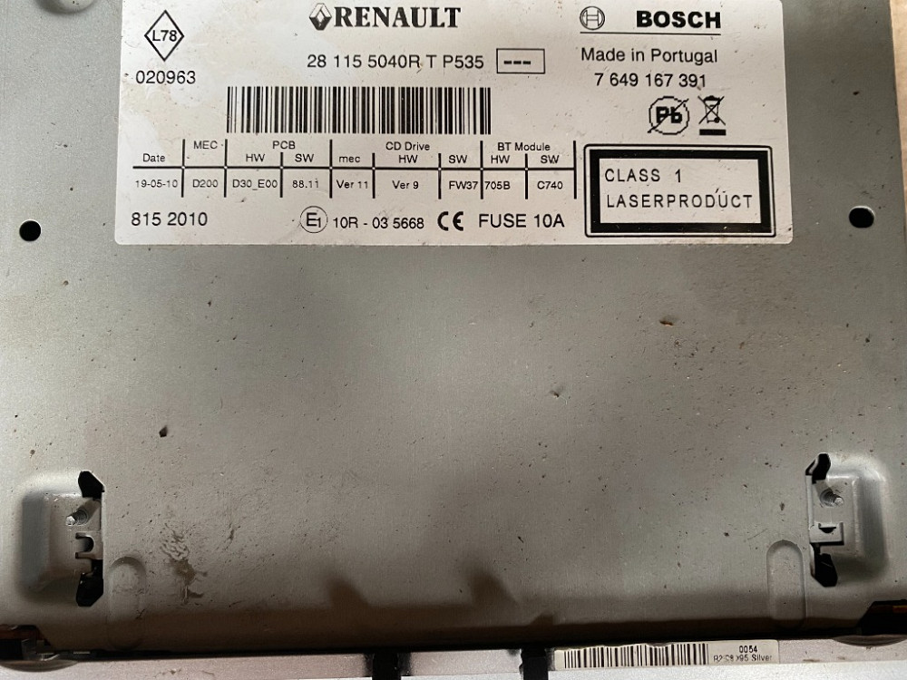 Автомагнітола Renault Megane III 2008-2015 (281155040R) Ковель - изображение 3