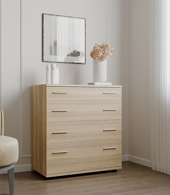 Комод для постільної білизни Еверест К-2 80х45х85 дуб сонома (телескопи) (DTM-2451) Дніпро - фото 3