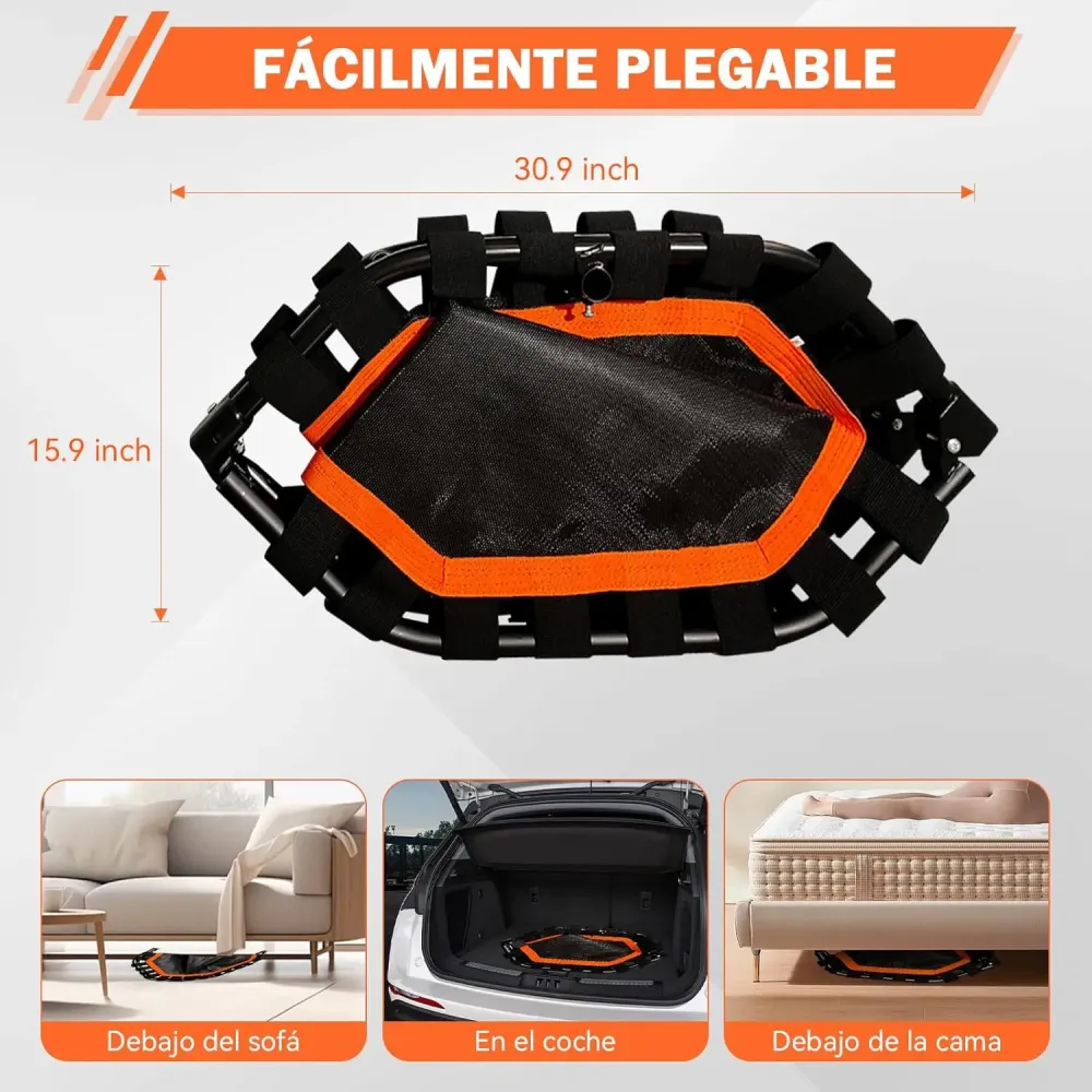 Фитнес батут круглый с ручкой для тренировок дома и зале Ø105/120 Коломыя - изображение 5