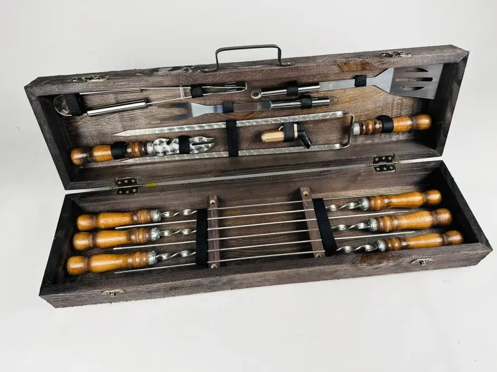 Набори шампурів, Набір шампурів у кейсі "BBQ Міні" Шампури, вертіла Тернопіль - фото 3