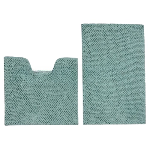 Набір килимків для ванної 2шт 50*80см+50*55см Ананас нефрит Дариана Житомир - фото 2