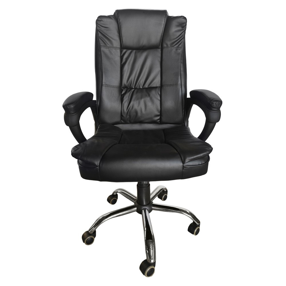 Крісло офісне комп'ютерне Bonro B-612 екошкіра робоче для керівника Чорний Київ - фото 2