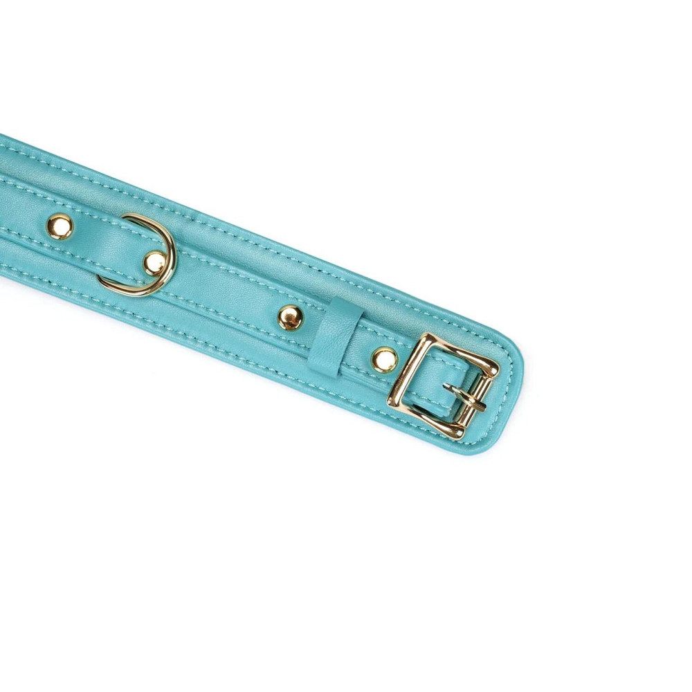 Ошейник с поводком Liebe Seele Blue Lamb Leather Collar with Velvet Lining Sex Aura Киев - изображение 7