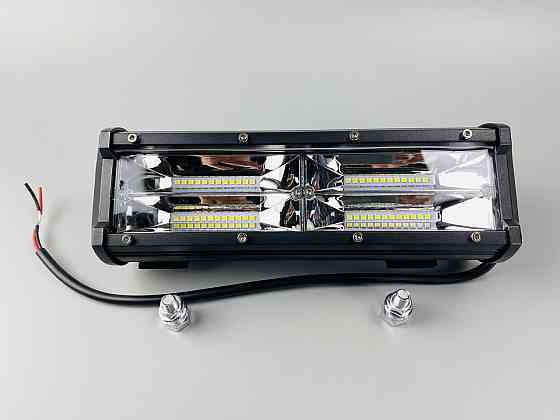 Фара LED прямокутна 144W 6000K (48 діодів) (24 см х 8 см х 6 см) Мукачево