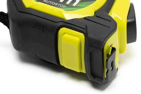 WERTVOLL Рулетка WERTVOLL 8 м×25 мм дві кнопки AUTOSTOP покриття TPR нейлонове покриття протико Київ