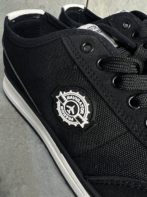 Кросівки жіночі Navigator 3241-1 з текстилю з емблемою чорні, 40, 25,5 см Одеса - фото 7