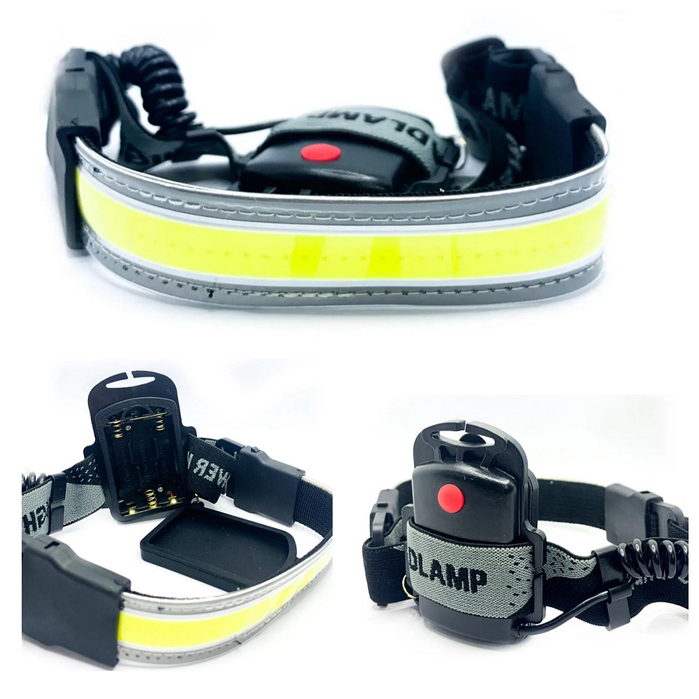 Налобний ліхтар + стрічка LED COB світлодіодний Універсальний Луцьк - фото 1