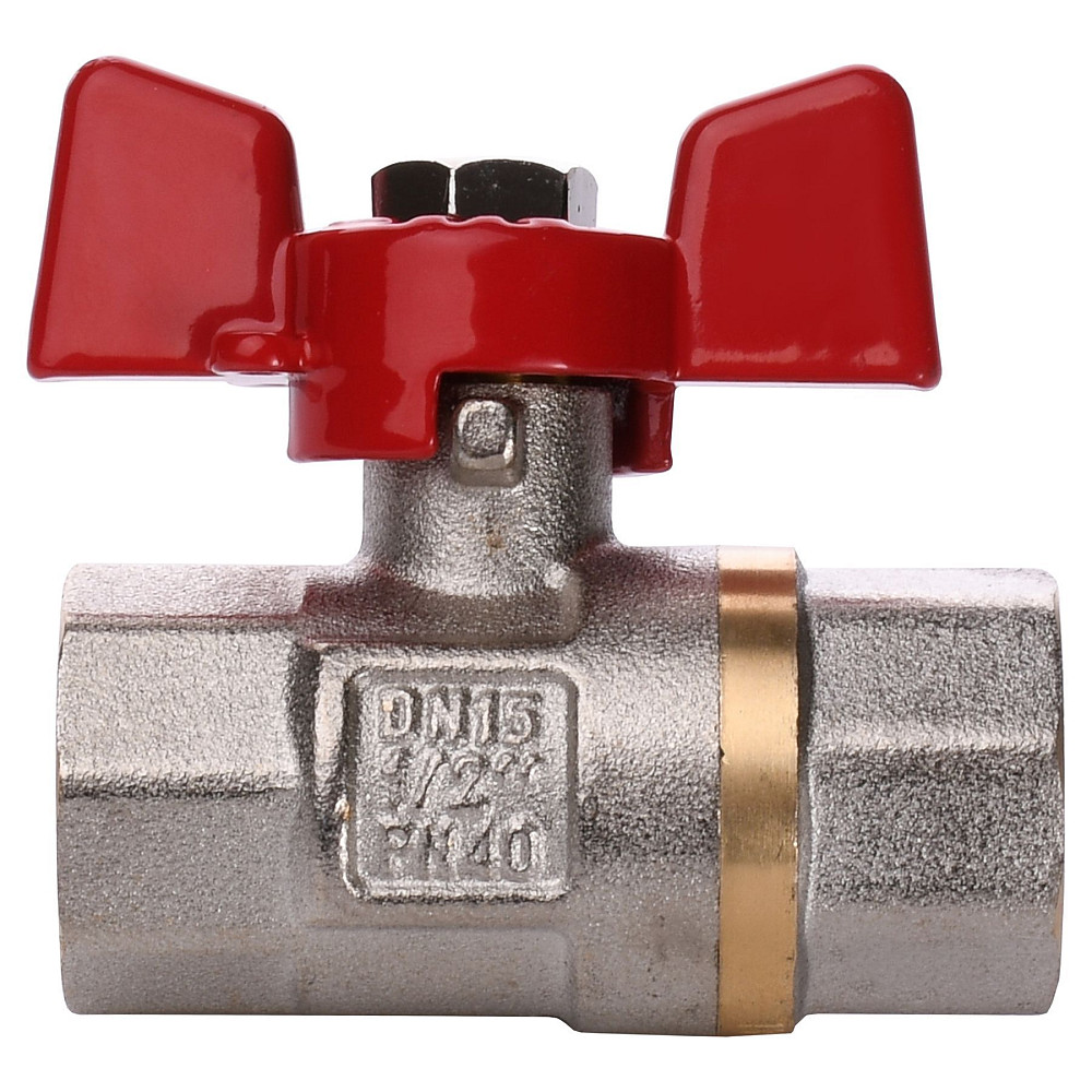 Кран кульовий прямий Q PROFESSIONAL  1/2″ ВВ КБ PN40 QP151 Луцк - изображение 3