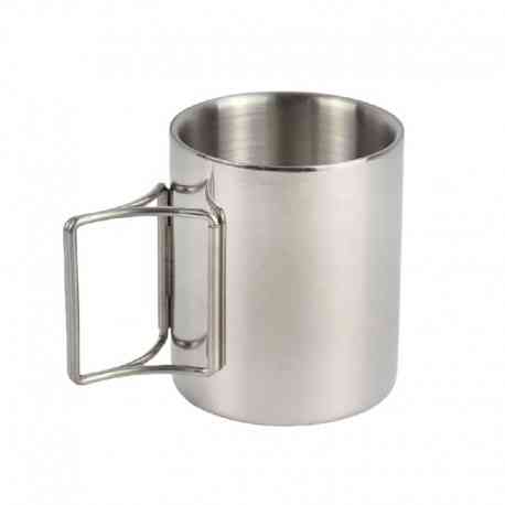 Походная кружка из нержавеющей стали 250 мл (складные ручки) Одесса