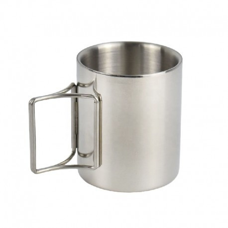 Похідний кухоль із неіржавкої сталі 250 мл (складні ручки) Одеса - фото 1