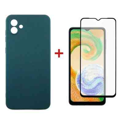 Чохол до мобільного телефона Dengos Samsung Galaxy A04 Case + Glass (Green) (DG-KM-75) Вінниця