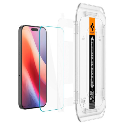 Стекло защитное Spigen iPhone 16 Pro Max Glas.tR EZ Fit (2 Pack) (AGL07907) Винница - изображение 4
