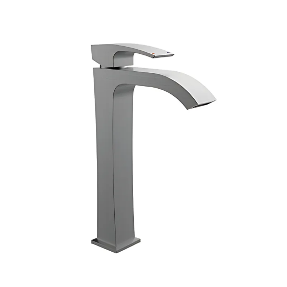 Высокий смеситель для умывальника Koer KB-13007-07 графитовый (KR5154) Харьков