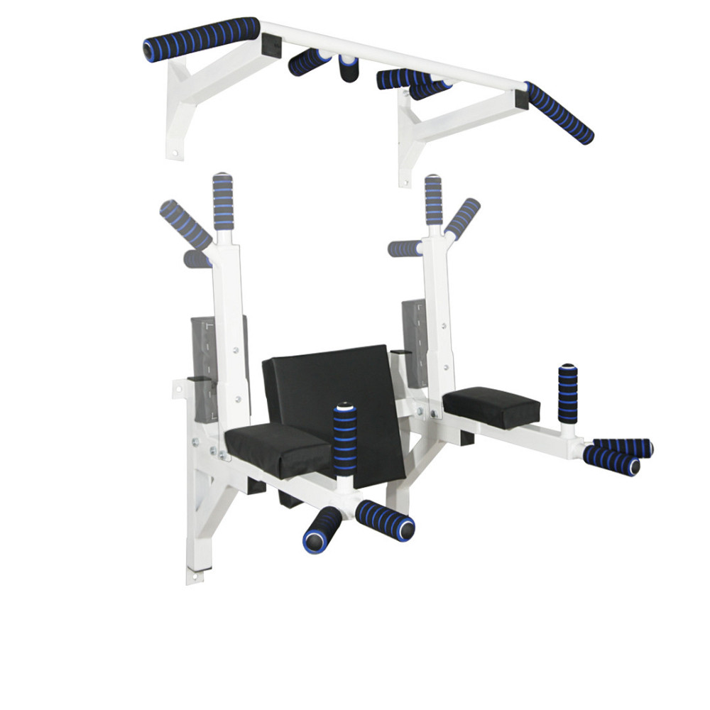 Турнік бруси прес стаціонарний 3 в 1 KZ-557 Спортивні стінки та турніки для дому Білий Київ - фото 1