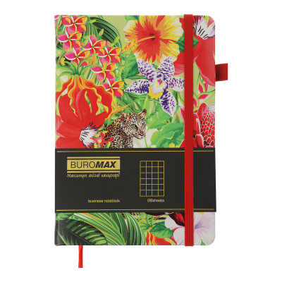 Книга записная Buromax EXOTIC А5 96 листов ячейка, красный (BM.295124-05) Винница - изображение 2