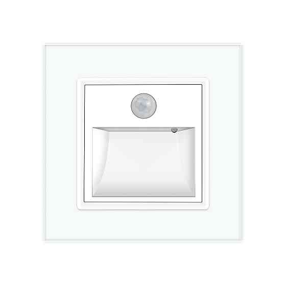 Cвітильник автоматичний для сходів підлоги датчик руху темряви, білий, 2700K, 220В, 0.35Вт, огляд 120°, затримка 40с, дальність 4м LIVOLO (722800511) Коломия