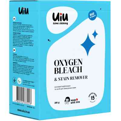 Средство для удаления пятен UIU Oxygen Bleach & Stain Remover 300 г (4820152333223) Винница