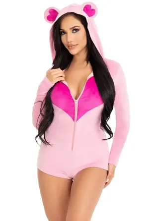 Комбінезон «Солодкий ведмедик» Leg Avenue Sweetheart Bear Velvet Romper S Львов