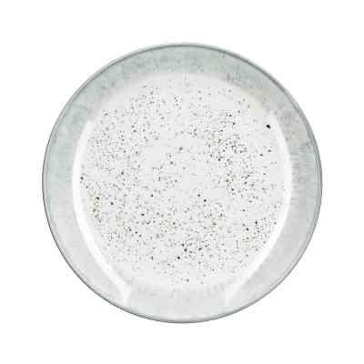 Тарілка Ardesto Siena, 19см, порцеляна, біло-сірий (AR2919SW) Вінниця