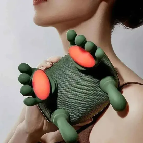 Беспроводной массажер для шеи и плеч, 10 режимов / Электромассажер с подогревом для спины USB Коломыя