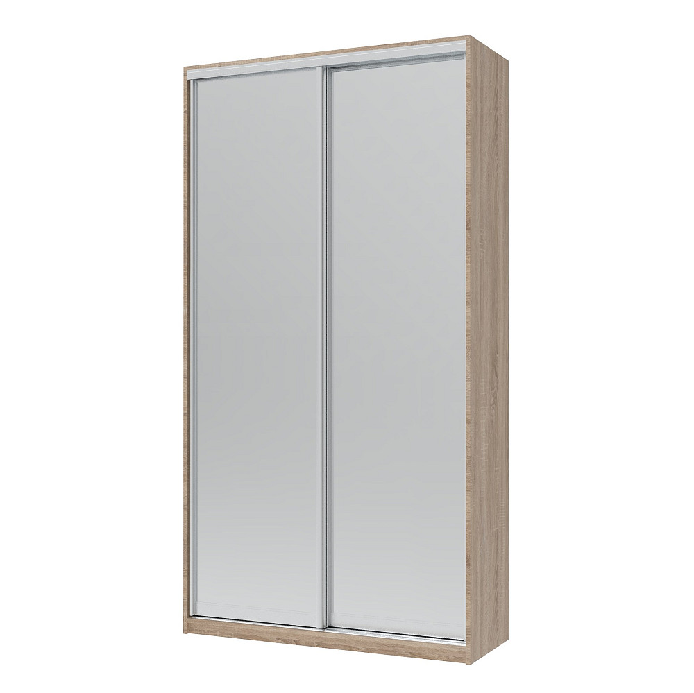 Шафа-купе двохдверна Doros Сіті Лайт 120х45х225 см Дуб сонома/2 Дзеркала (DRS-011085) Дніпро - фото 3