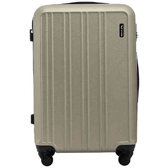 Валіза пластикова WINGS HRR01 середня 65 см шампань Київ