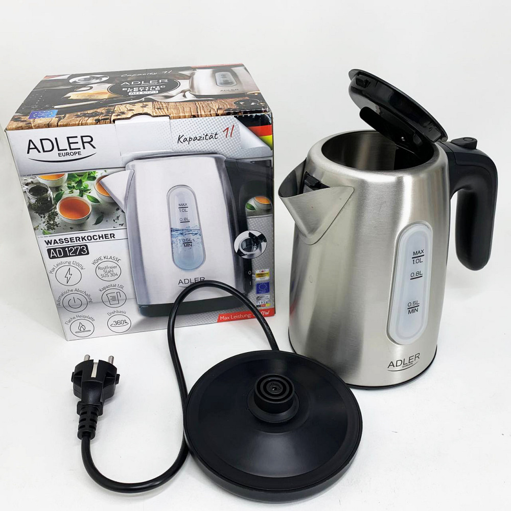 Современный электрический чайник, Чайники металлические из нержавеющей стали, Чайник дисковый GD-50 Львов - изображение 9