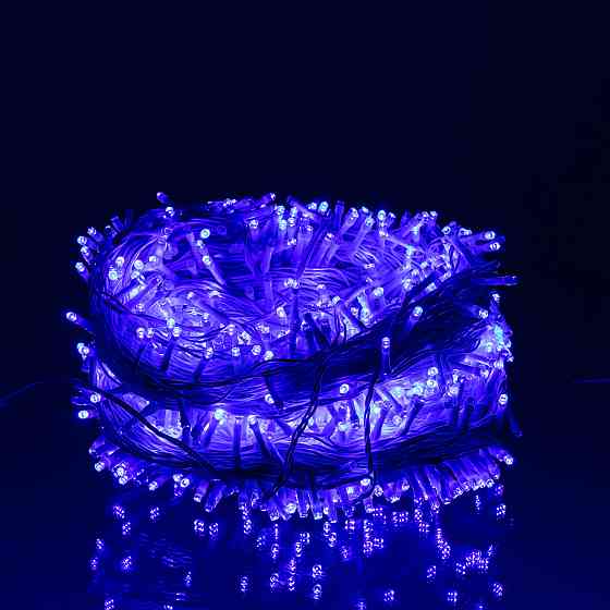 Гірлянда Різдвяна фея вулична 100 м 1000 LED білий провід Синій CF1000L100MWBL Коломыя
