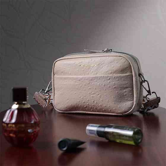 Фактурна сумка жіноча з натуральної шкіри Vintage 22660 Біла Київ