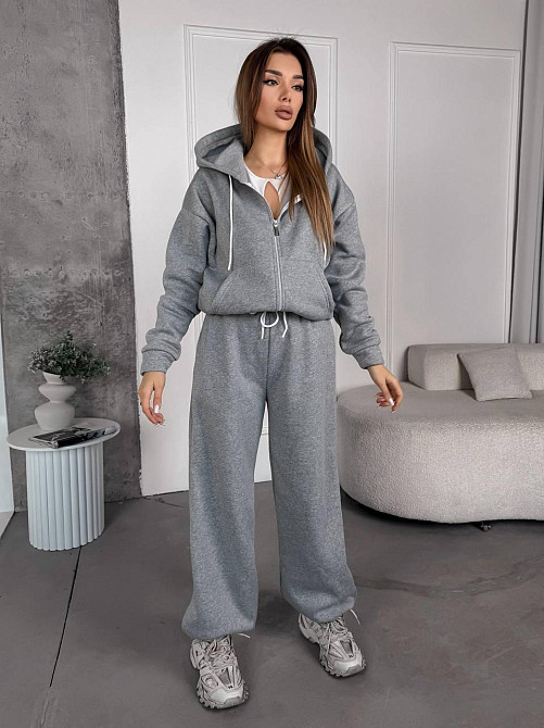 Жіночий теплий костюм з широкими штанами Одеса - фото 9