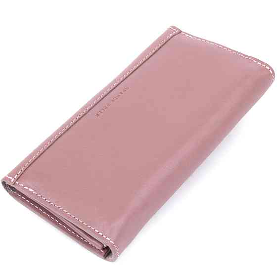 Превосходный кожаный женский кошелек Grande Pelle 11577 Розовый Киев