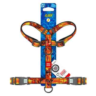 Шлея для собак WAUDOG Nylon H-подібна з QR-паспортом "Швидкість Флеша", пластиковий фастекс М (344-1080) Вінниця